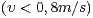 (υ < 0,8m∕s)  